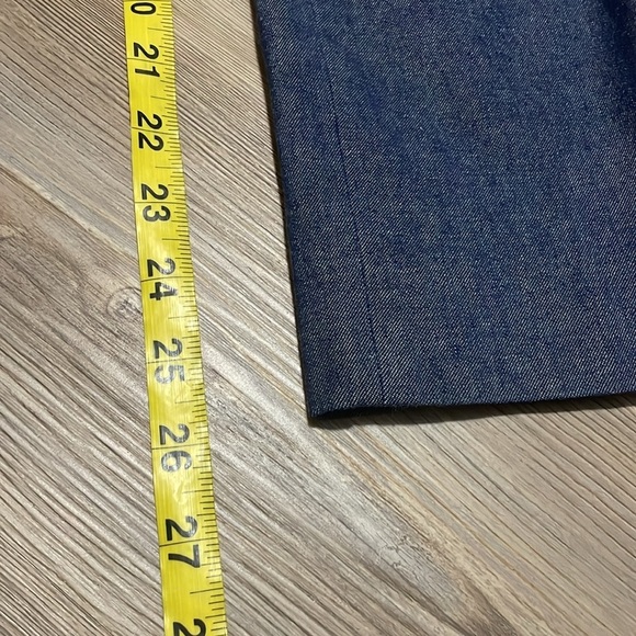 Banana Republic Sloan Skinny-Fit Sailor Ankle Pant Blue texture Ankle Size 2 - Picture 8 of 13